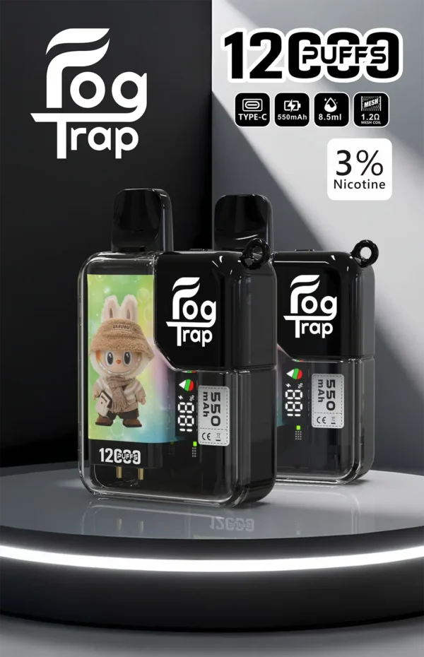 【買10贈1】Fog Trap 12000口 LABUBU 聯名 ｜ 強化壓力調節穩定性打造細緻出霧體驗 ｜ 趣味外觀設計結合高效能導油系統