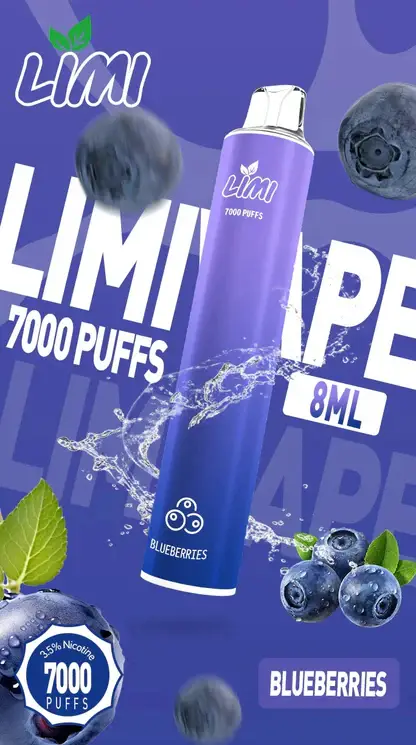 LIMI 7000 拋棄式電子煙｜釋放豐富細膩擊喉感｜專利導流結構穩定輸出