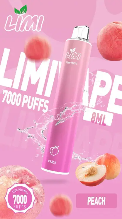 LIMI 7000 拋棄式電子煙｜釋放豐富細膩擊喉感｜專利導流結構穩定輸出