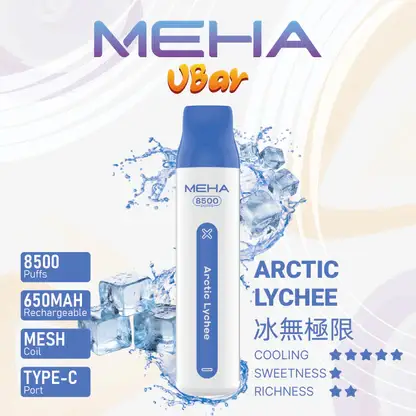 MEHA VBar 魅嗨小白條8500｜體現溫潤擊喉體驗｜高導熱網芯霧化技術