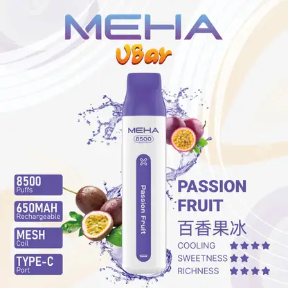 MEHA VBar 魅嗨小白條8500｜體現溫潤擊喉體驗｜高導熱網芯霧化技術