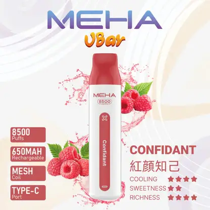 MEHA VBar 魅嗨小白條8500｜體現溫潤擊喉體驗｜高導熱網芯霧化技術