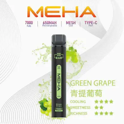 MEHA XBAR 魅嗨小黑條 7000｜勾勒立體霧化質感｜高容錯氣流穩定機制