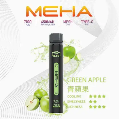 MEHA XBAR 魅嗨小黑條 7000｜勾勒立體霧化質感｜高容錯氣流穩定機制
