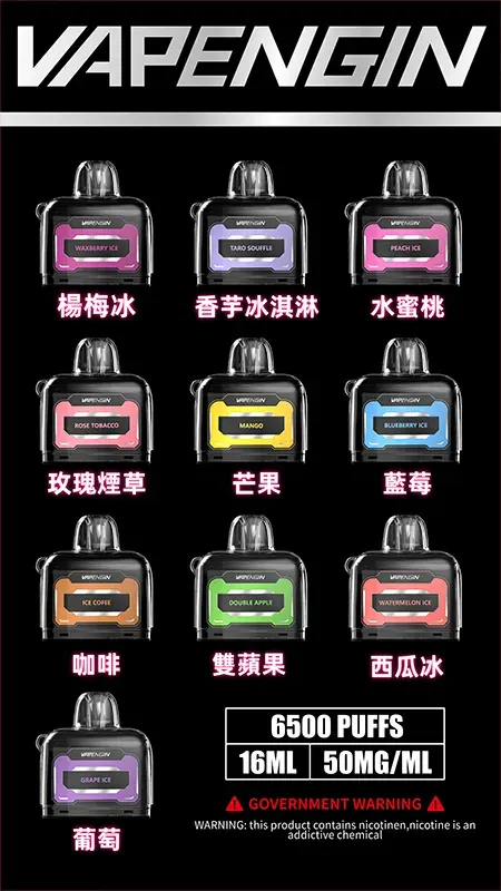 VAPENGIN JUPITER 木星 6500 口｜勾勒寬廣霧感維度｜雙核導流恆溫霧化技術